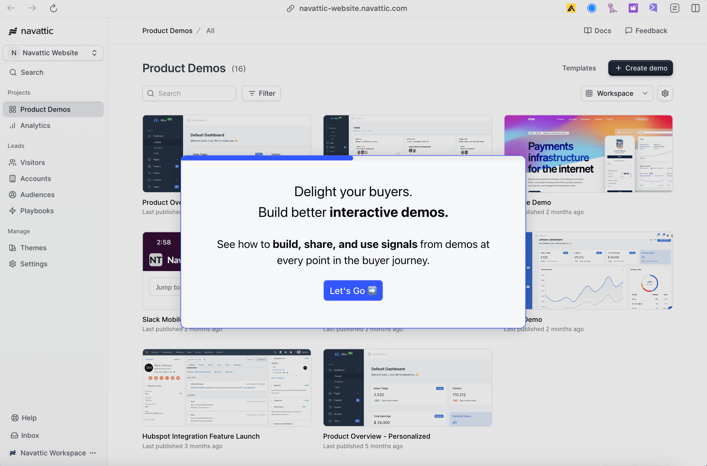 Navattic Interactive Demo